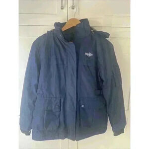 Wantdo Women's Waterproof Ski Jacket Hooded Snow Coat Size Small Navy